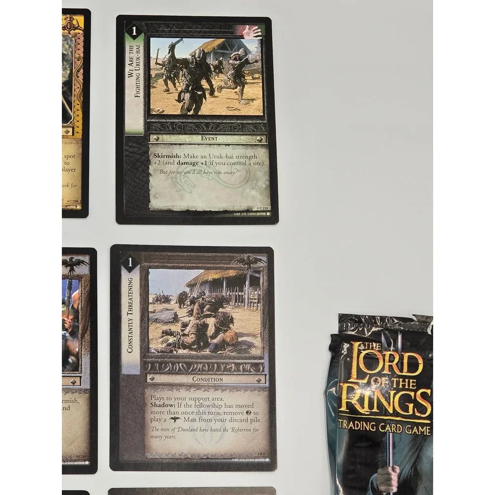 Lord of the Rings The Two Towers Trading Card Game Booster‎ Pack- Opened